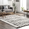 Nuloom Augusta Cozy Shaggy Plush Striped Indoor Area Rug - 2 of 4