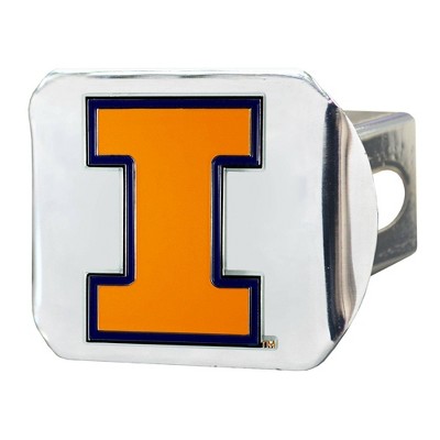 NCAA Illinois Fighting Illini Metal Emblem Hitch Cover