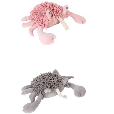 REGALWOVEN 2 Packs Cute Animal Chenille Soft Absorbent Decorative Cartoon Fuzzy Ball Hand Towel 9" x 12"