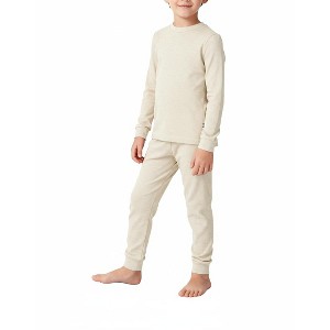 City Threads Boys USA-Made Soft & Cozy Thermal Long Johns 2-Piece Set - Warm Base Layer & Loungewear - 1 of 4