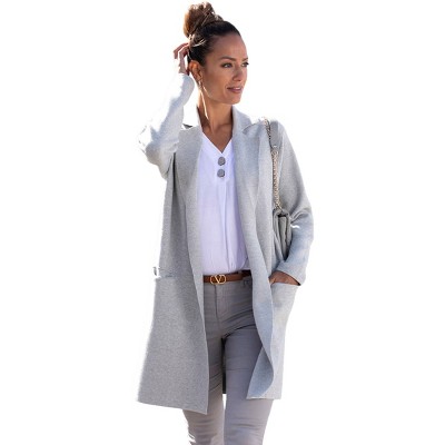 Women's Long Knit Jacket - LASCANA