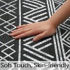 Acekool 8x10 Boho Rug - Washable Geometric Carpet with Non-Slip Backing - 4 of 4