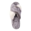 Roxoni Women's Cross Band Fur Slipper - 3 of 4