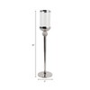Contemporary Glass Floor Hurricane Candle Holder - Decorative Candle Stick Holder for Pillar Candles and Table Centerpieces Accent - 4 of 4