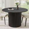 Dovelina Round Dining Table Modern Wood Kitchen Table for 4 People - 46" - 2 of 4