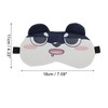 Unique Bargains Soft Cartoon Sleep MaskStare Eyes Black White 1 Pc - 4 of 4