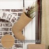 Festive Natural Burlap Stocking 11x15 VHC Brands - 2 of 3