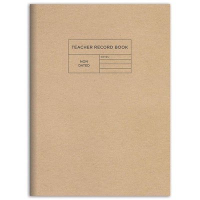 Undated Teacher Record Book Non-Dated 7" x 10.25" - Brown