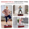 Hurtle Vibration Fitness Machine - Standing Workout Platform with Resistance Bands, Red (HURVBTR36RD) - 4 of 4