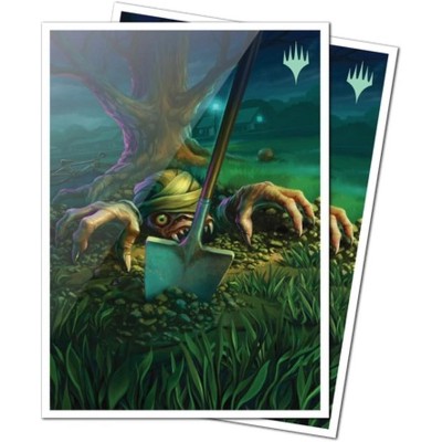 Ultra PRO - MTG Duskmourn 105ct Apex Deck Protector Sleeves Artwork of Exhume, 105 Standard Size Card Sleeves for Magic: The Gathering, Gloss Clear