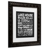 Trademark Fine Art - Marcee Duggar Lake House Rules Matted Framed Art - 3 of 4