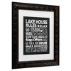 Trademark Fine Art - Marcee Duggar Lake House Rules Matted Framed Art - image 3 of 4