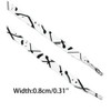 INSPIRE CHIC Colored Printed Flat Splashing Ink Shoe Laces for Sneakers 2 Pairs - 3 of 4