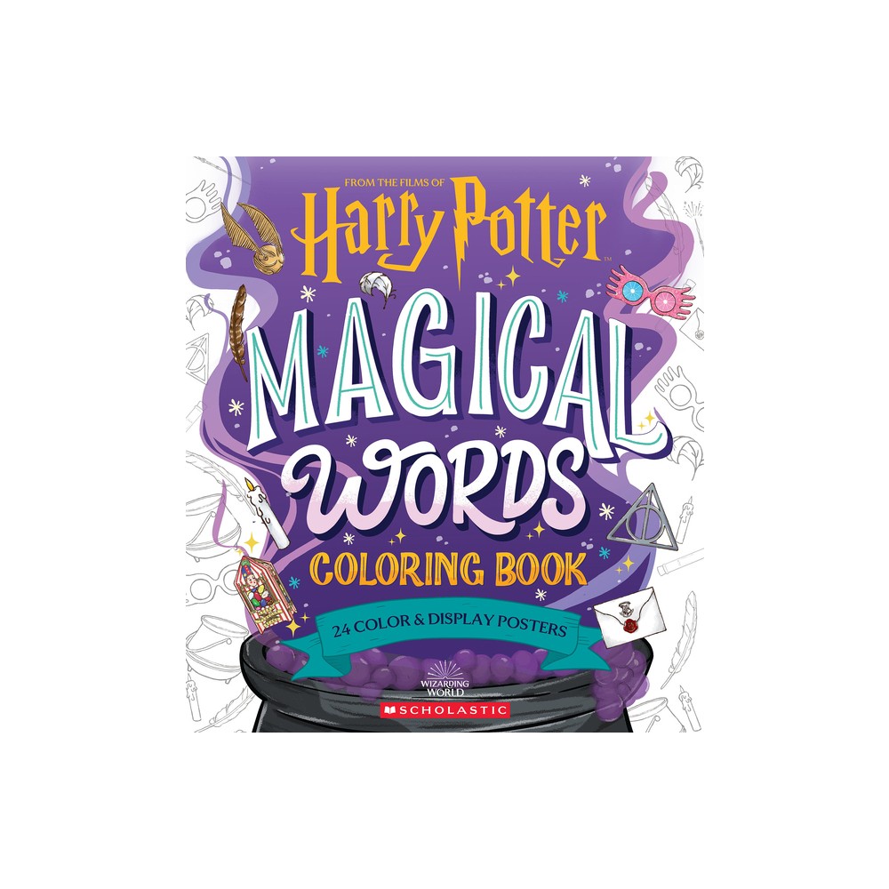 Harry Potter: Magical Words Coloring Book - Target Exclusive Edition - by Various (Paperback)