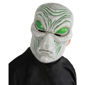 Seasonal Visions Adult Light Up Gray Model Alien Costume Mask - 13 in. - Gray - 1 of 2