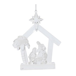 Clear Acrylic Nativity Ornament (Set of 4) - 1 of 3