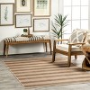 Lauren Liess x Rugs USA - Lavina Striped Easy Jute Machine Washable Indoor Area Rug - 3 of 4