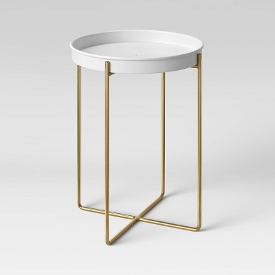 Photo 1 of 12 Iron/Brass Plant Stand White - Project 62