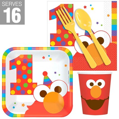 Birthday Express Sesame Street Elmo Turns One Snack Pack - Serves 16 Guests