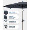 9FT Offset Umbrella  - 8-Rib Steel, Tilt Crank, UV & Water Resistant - 2 of 4