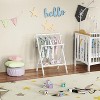 Bamboo baby clothes hanger with storage rack and double pole, lightweight, sturdy, sustainable and foldable, odorless - 2 of 4