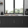 Gunmetal Black Workstation Kitchen Sink - 28inx 18inx 10in Single Bowl Workstation Undermount Kitchen Sink 16 Gauge Stainless Steel - 3 of 4