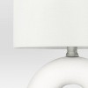 Abstract Ceramic Mini Table Lamp White - Threshold™ - image 4 of 4