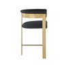 Meridian Furniture,Romeo Black Boucle Fabric Counter Stool, Set of 2 - 4 of 4