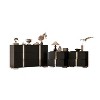 Grungis Wooden Dressers with Storage,Mirrored Bedside Table with Metal Handle and 2 Drawers for Living Room,Hallway - 3 of 4