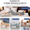 MaseiKar Side Sleeper Pillow with Arm Hole, Side Sleeper Pillows for Adults with Adjustable U-Shaped Headrest Pillow, Pillows for Neck, white - 4 of 4
