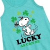 Girls' - Peanuts - Lucky Can Be Graphic Sleeveless Aline Dress - 2 of 4