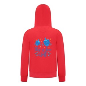Everyday Kids Hanukkah Collection “This Is How I Roll” Zip Up Hoodie – Fun Holiday Sweatshirt - 1 of 4