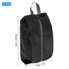Unique Bargains Waterproof Outdoor Travel Portable Shoes Bag with Zipper 2 Pcs - 2 of 4