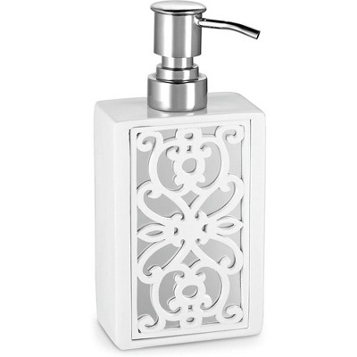 Creative Scents Mirror Janette White Soap Dispenser