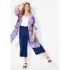 Catherines Women's Plus Size Luxe Georgette Long Duster - 3 of 4