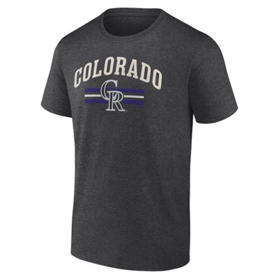 MLB Colorado Rockies Men's Bi-Blend Short Sleeve T-Shirt