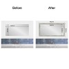 Amanti Art Mirror Makeover Bathroom Mirror Frame Border Kit - Fully Assembled Peel and Stick Frame - Mirror NOT Included - Dove Greywash Narrow Trim - 4 of 4