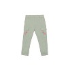 Little Lass Toddler Girls 2 Piece Culottes Set with Accessory, Desert Sage - 4 of 4