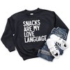 The Juniper Shop Snacks Are My Love Language Youth Graphic Sweatshirt - image 2 of 2