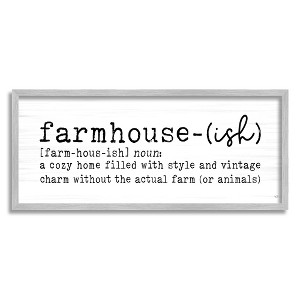 Stupell Industries Farmhouse-Ish Definition Birch Pattern Framed Giclee Art - 1 of 4