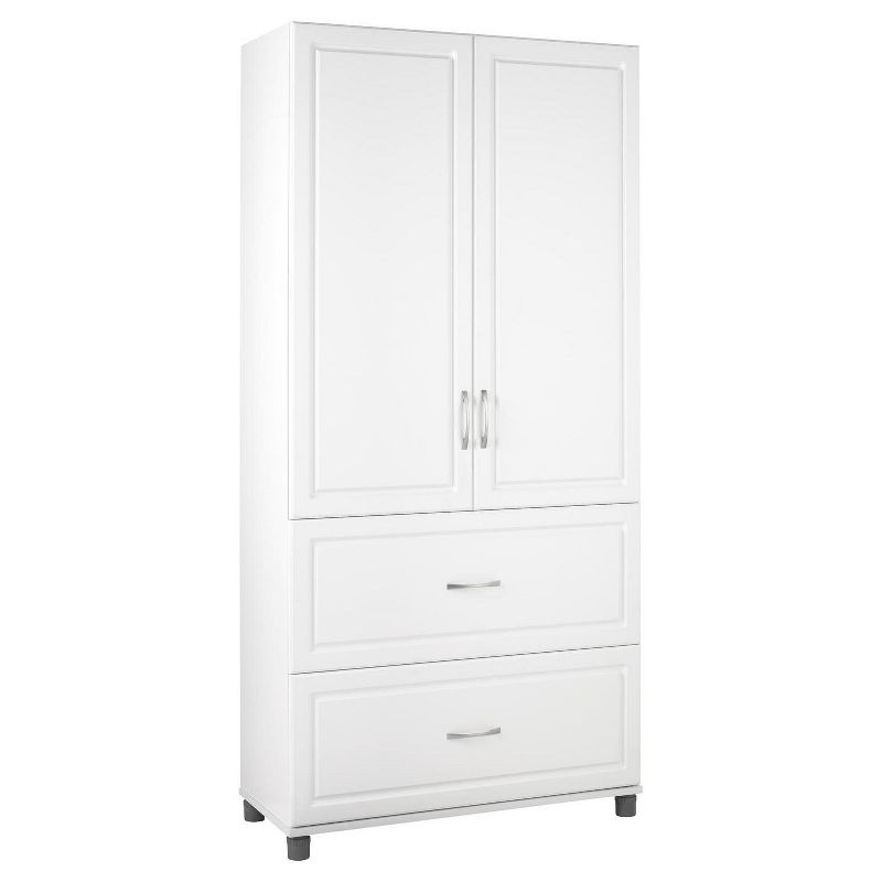36" Boost 2 Door/2 Drawer Storage Cabinet White - Room & Joy, 1 of 8