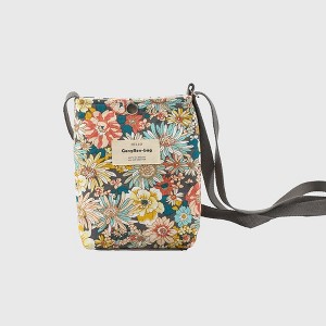Anna-Kaci Women's Floral Canvas Crossbody Bag - Colorful Artistic Shoulder Purse - 1 of 4