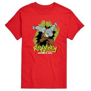 Men's - Teenage Mutant Ninja Turtles - Rocksteady Character Short Sleeve Graphic T-Shirt - 1 of 4