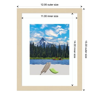 Svelte Natural Wood Satin Finish Rectangular Wall Picture Frame