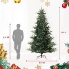 9FT Artificial Christmas Tree, PVC&PE Christmas Tree with Warm White Lights for Home, Office, and Xmas Party Décor,  Christmas Décor - 2 of 4