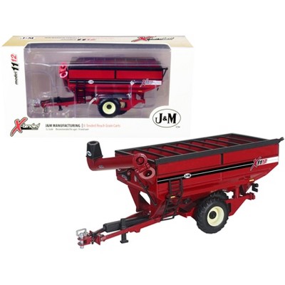 J&M 1112 X-Tended Reach Grain Cart with Dual Wheels Red 1/64 Diecast Model by SpecCast