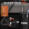 VEVOR Fuel Transfer Pump,12V DC 15 GPM 1/4 HP,Portable Electric Diesel Transfer Pump with Auto Shut-Off Fuel Nozzle, Long Inlet & Outlet Hose, Black - 4 of 4