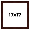 PosterPalooza | Square Distressed Brown Picture Frame - UV Acrylic, Foam Board Backing, Hanging Hardware - 2 of 4