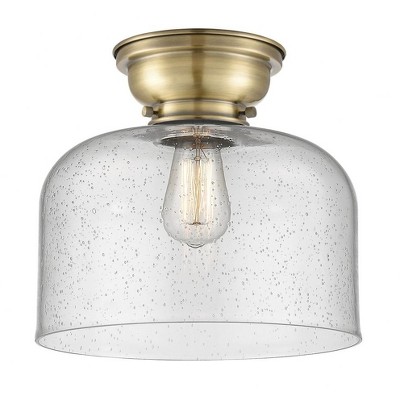 Bell - 1 Light Flush Mount In Industrial Style-9.4 Inches Tall and 12 Inches Wide