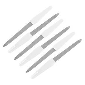 Unique Bargains Stainless Steel Multifunctional Nail File Manicure Tool 6 Pcs - 1 of 4
